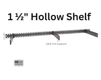 Soportes flotantes para estantes huecos - 1 1/2 pulgada - Resistentes - Montaje en cualquier lugar