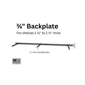 Floating Shelf Bracket - 3/4" Backplate, Easy Install