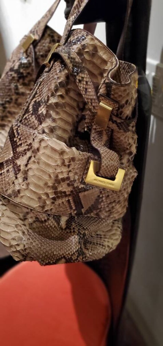 Michael Kors Genuine Python Tote Purse - image 9