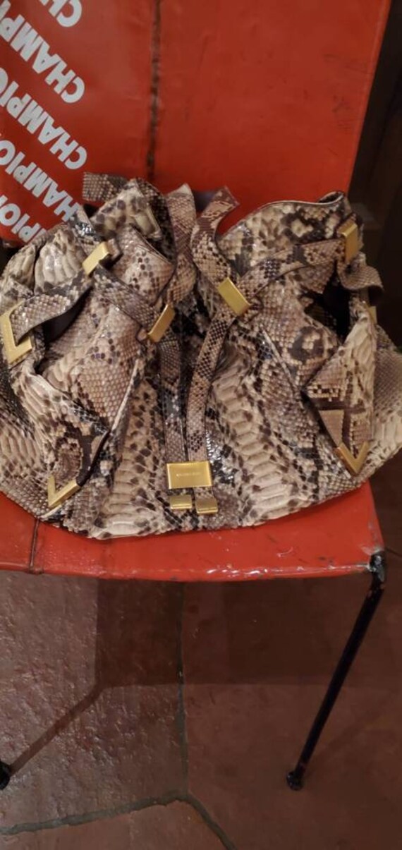 Michael Kors Genuine Python Tote Purse - image 6