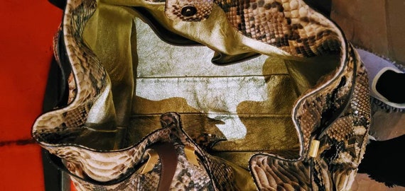 Michael Kors Genuine Python Tote Purse - image 8