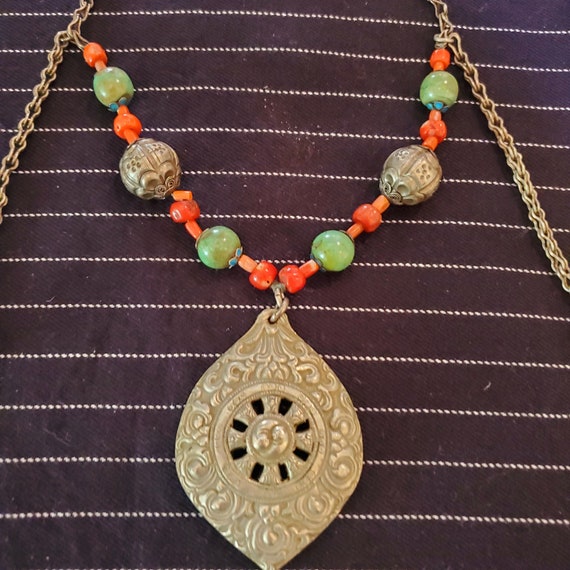 Antique Tibetan Necklace With Coral - Etsy