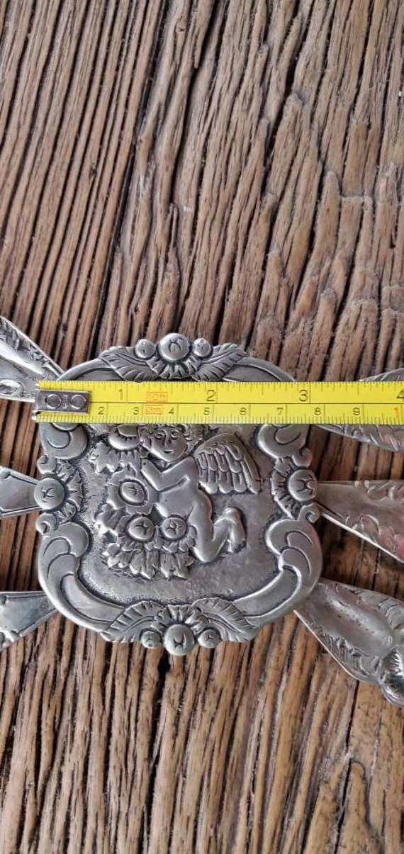 Antique Argentine Pampas Coin Silver Gaucho Belt/… - image 6