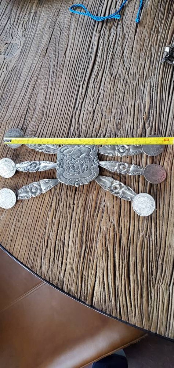 Antique Argentine Pampas Coin Silver Gaucho Belt/… - image 7