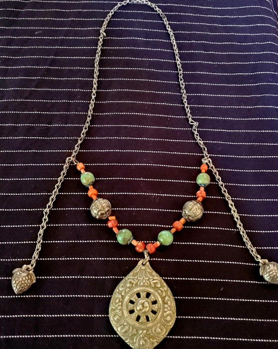Antique Tibetan Necklace - image 2