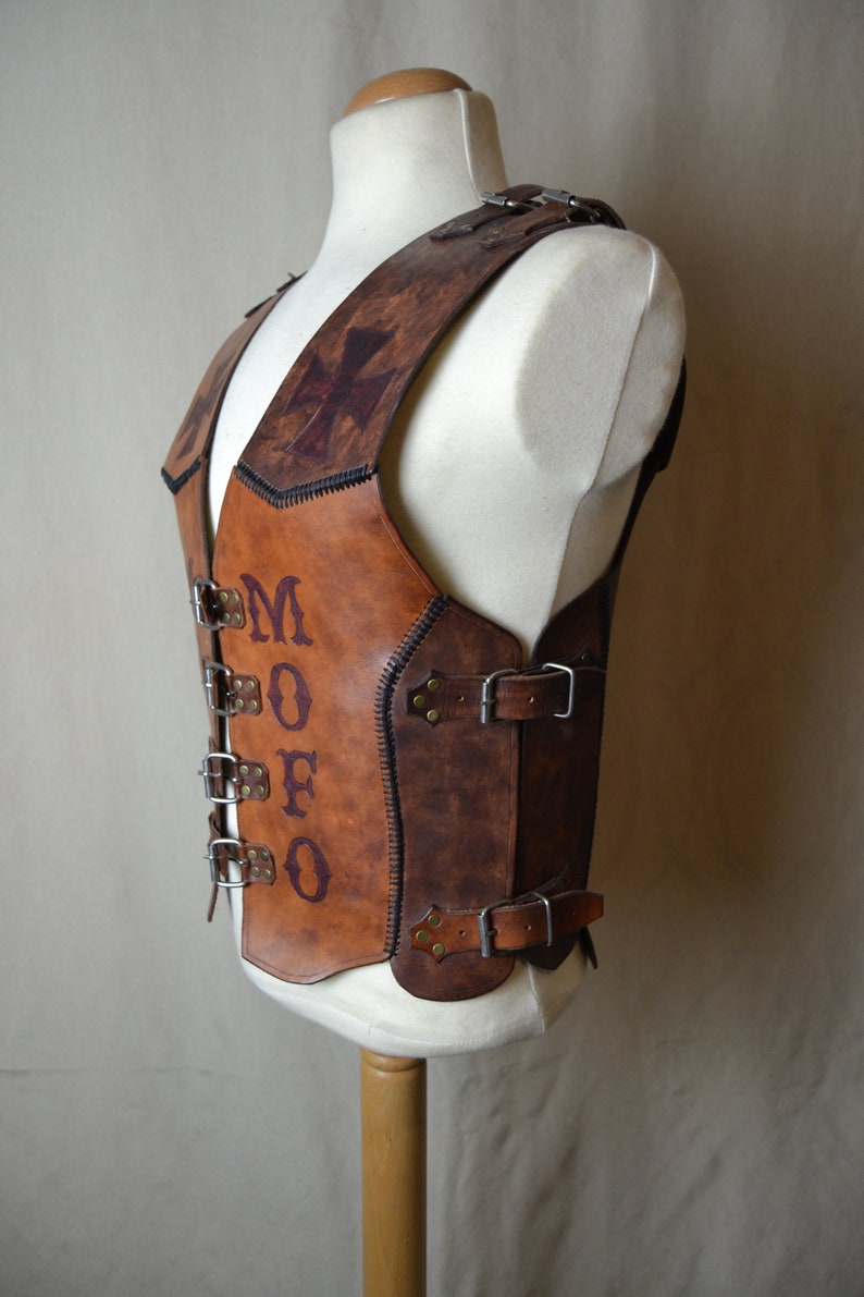 Biker Leather Vest Pattern PDF Etsy