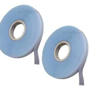 May include: Two rolls of light blue grafting tape are displayed against a white background. The tape is transparent and wound around a white core. The brand name "scorebuys" is visible on the tape.