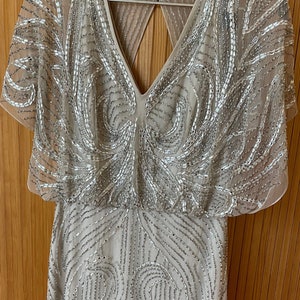 princess polly baby blue dress Aidan Mattox Beaded Evening Dress main image 1