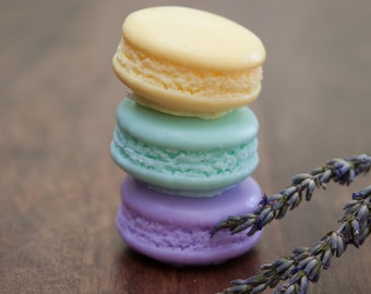 Large Macarons Soap Gift Set of 3, LARGE Macaron Soap Party Favors, Paris Theme Birthday Party, Macaroons, French Favors