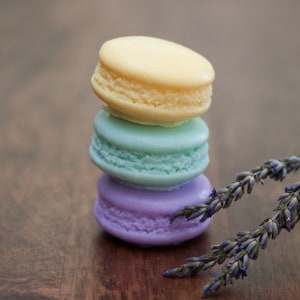 Large Macarons Soap Gift Set of 3, LARGE Macaron Soap Party Favors, Paris Theme Birthday Party, Macaroons, French Favors