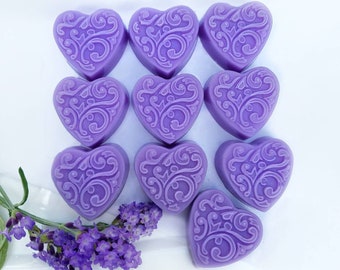 24+ pcs Lavender mini soaps, Mini soap favors, Sweetheart Wedding Soap