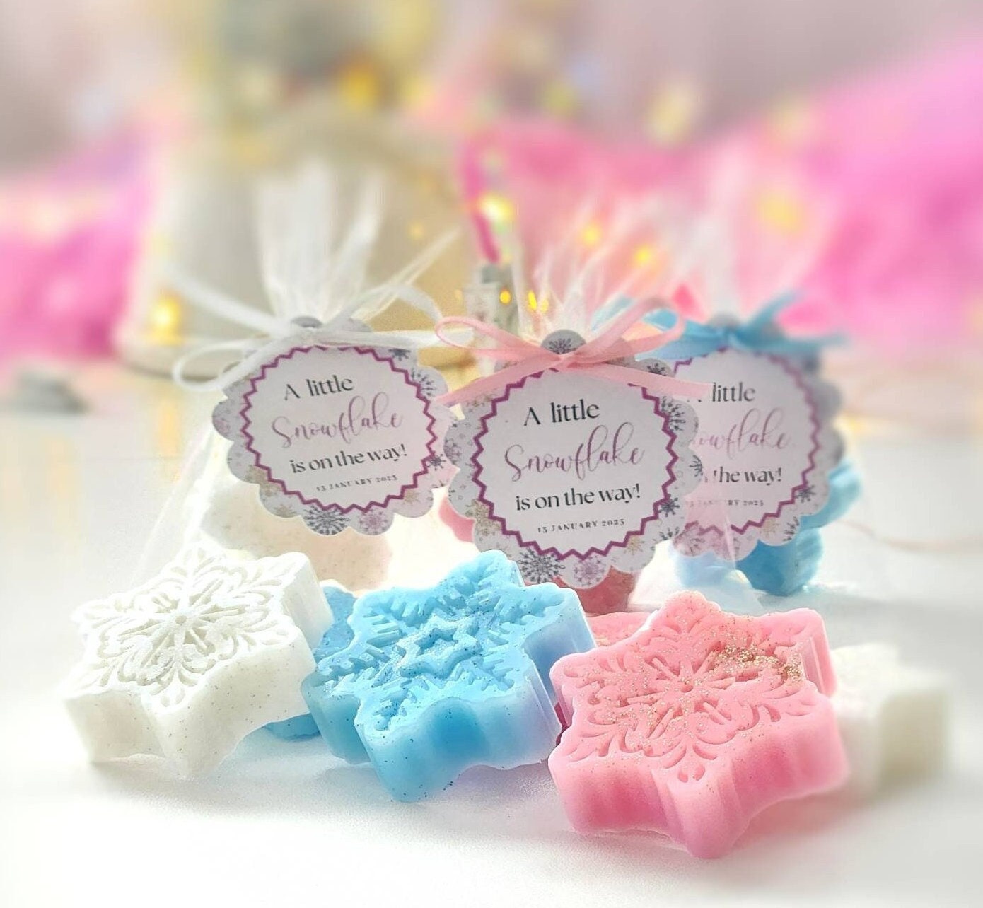 10 Snowflakes Mini Soap Party Favors, Mini Snowflake Soap, Winter  Wedding/bridal Shower Favors, Wonderland Winter Favors 