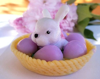 Easter basket stuffers, Easter Bunny, Easter Cute Bunny Soap Favors, Egg Soap