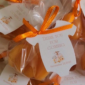 Mini Pumpkin Set with Tourmaline Party Favors, Fall Wedding Favors, Bridal Shower favors, Little Pumpkin Baby Shower, Neutral Baby Shower image 3