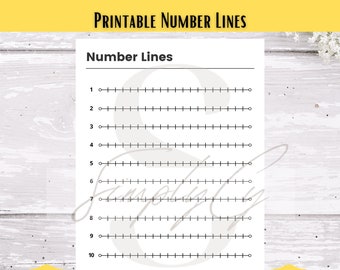 Number Lines - Etsy