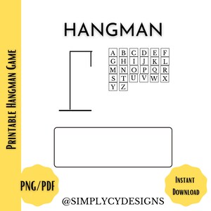 Blank Hangman Template Printable Game Printable Hangman Printable Blank Hangman Template Printable Game Printable Hangman Printable
