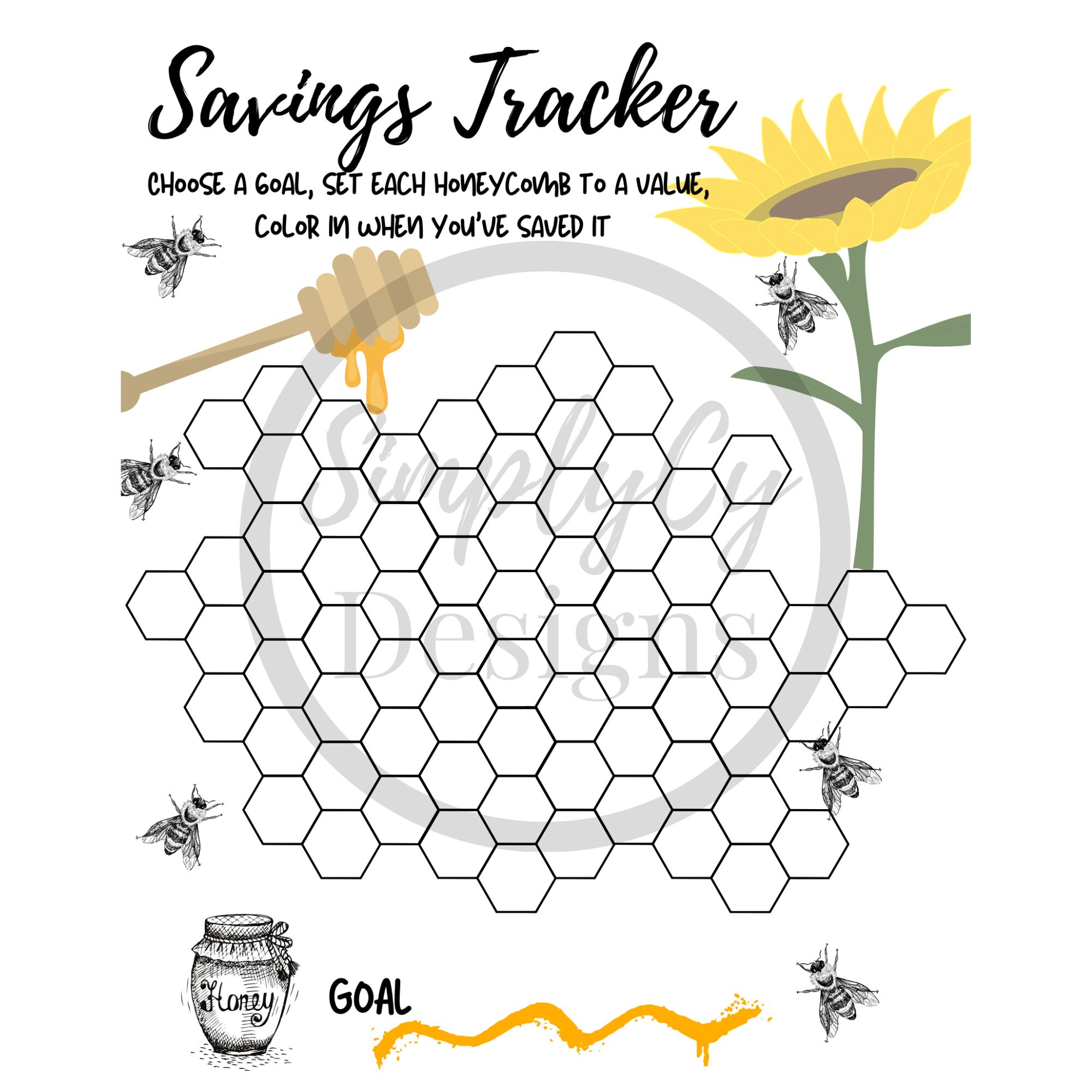 Savings Tracker Download Printable Savings Challenge Money Tracker