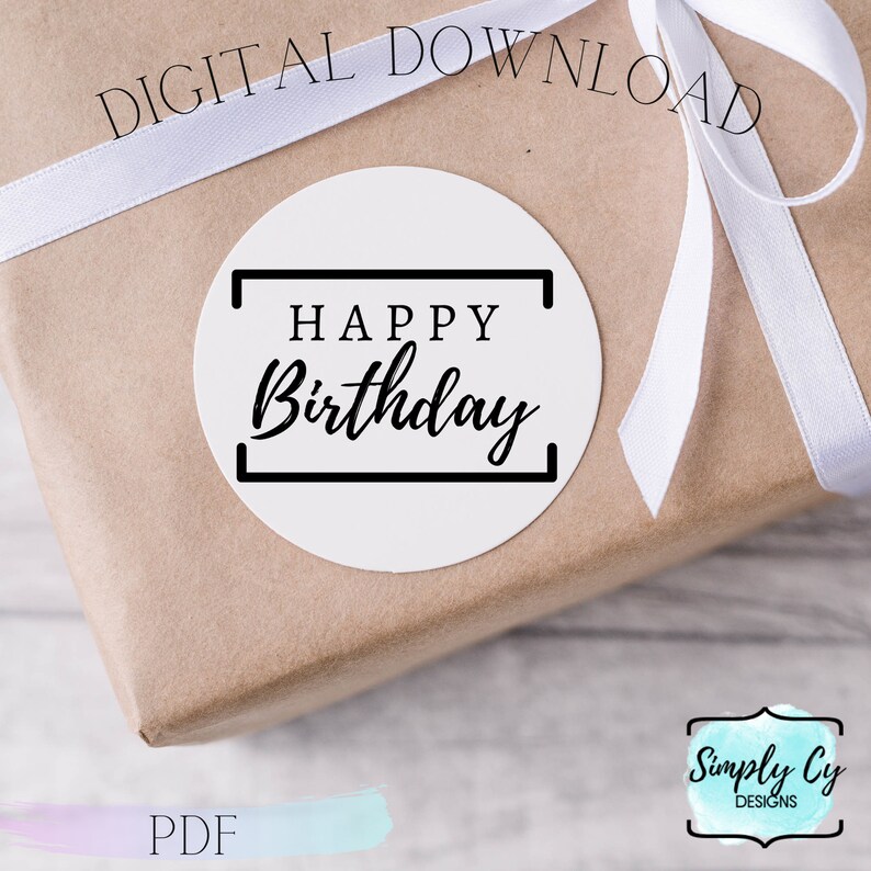Avery Template Birthday Gift Tag Sampler Printable Etsy