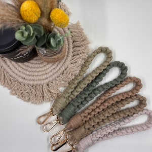 Macrame Wristlet Keychain