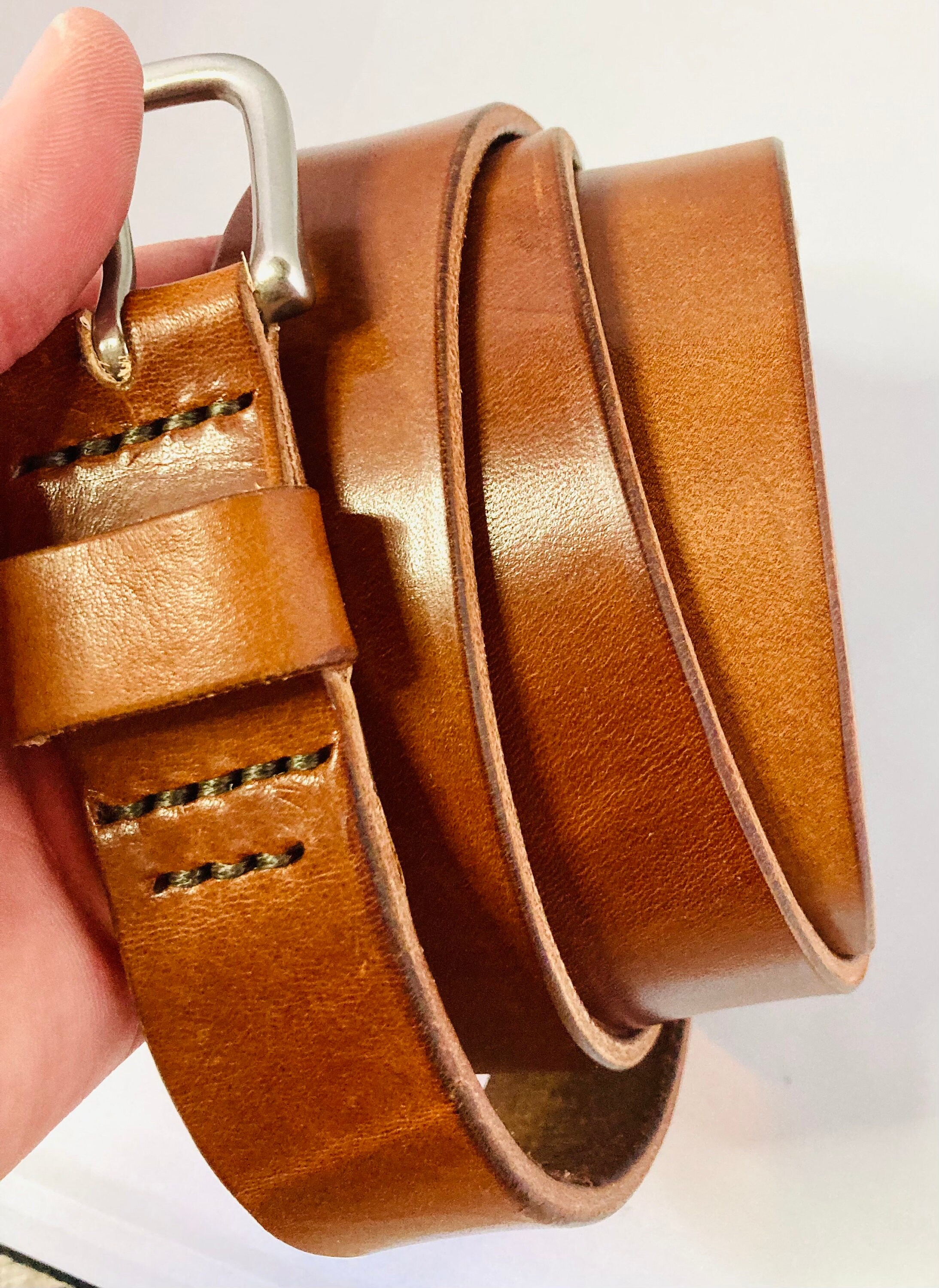 Wickett and Craig Leather Belt Handmade Belt Cut to Order Etsy