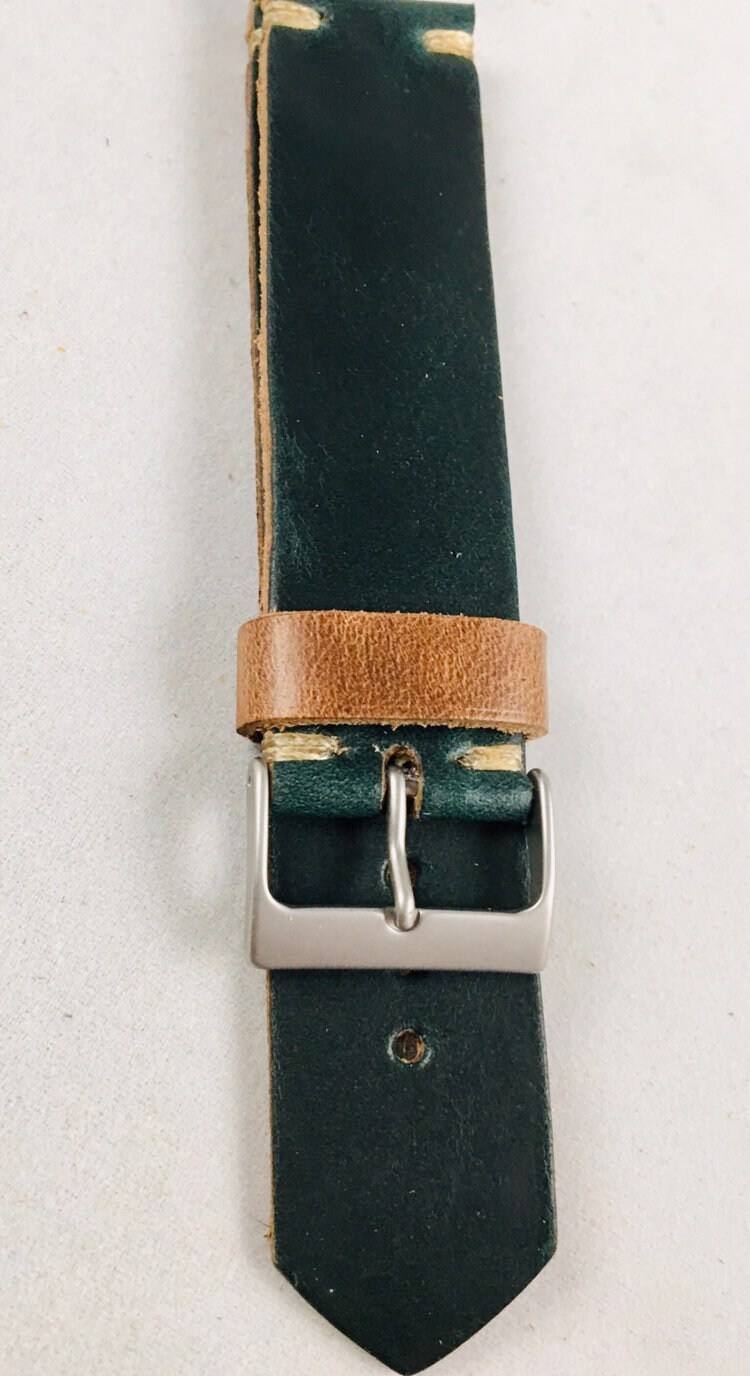 Leather Watch Band Horween Leather Leather Watch Strap - Etsy
