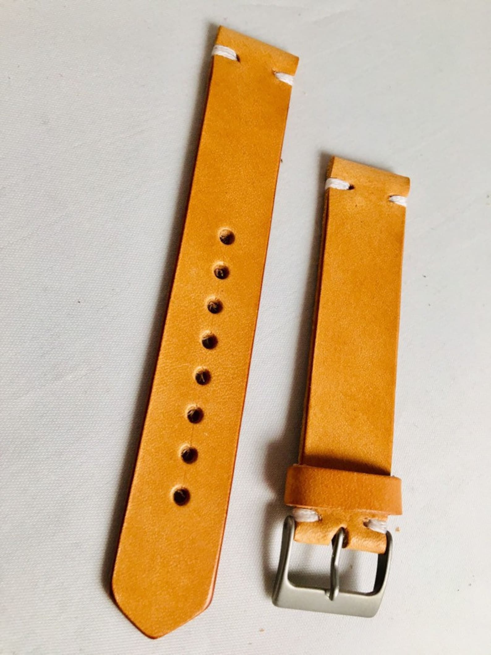 Full Grain Leather Strap Leather Watch Strap Premium Etsy