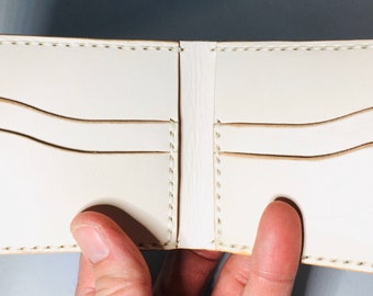 Herren Leder Geldbeutel | handgefertigte Ledergeldbörse | Wickett and Craig pflanzlich gegerbtes Leder | Herren Brieftasche | benutzerdefinierte Leder