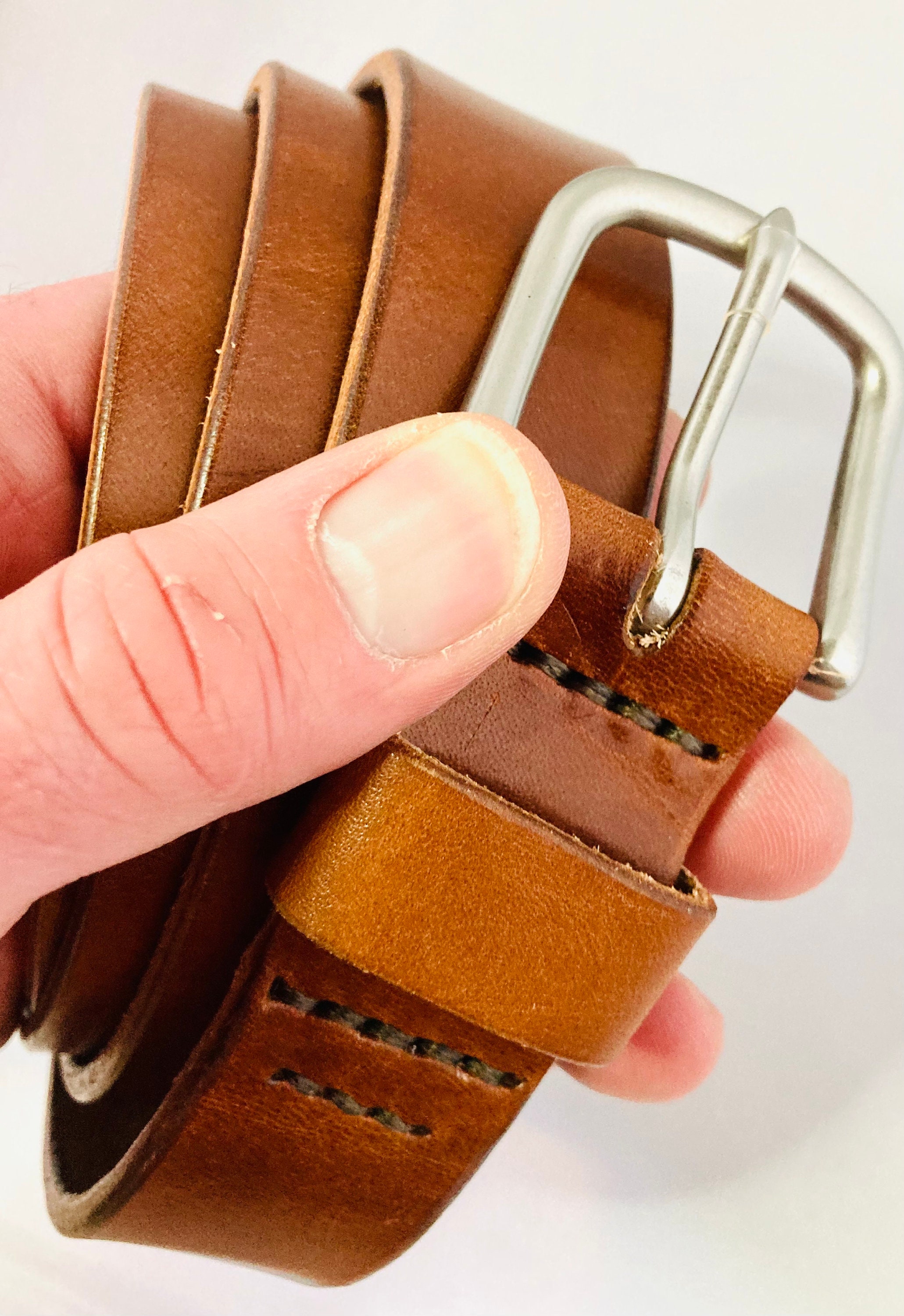 Wickett and Craig Leather Belt Handmade Belt Cut to Order Etsy