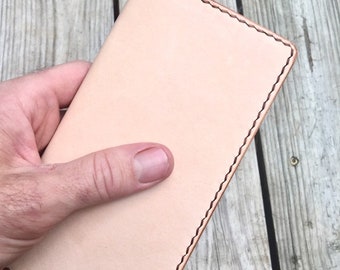Handmade leather wallet | Vegetable tanned leather | hand dyed | long wallet | custom leather wallet | full grain leather