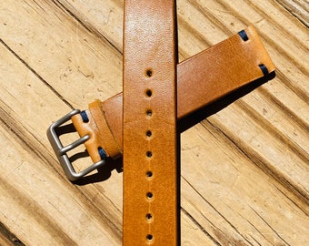 Chromexcel Horween Leather Watch Strap / Full grain Watch Band / Handmade 18, 20, 22, 24mm  / Hand Stitched / Leather Watch Strap / USA