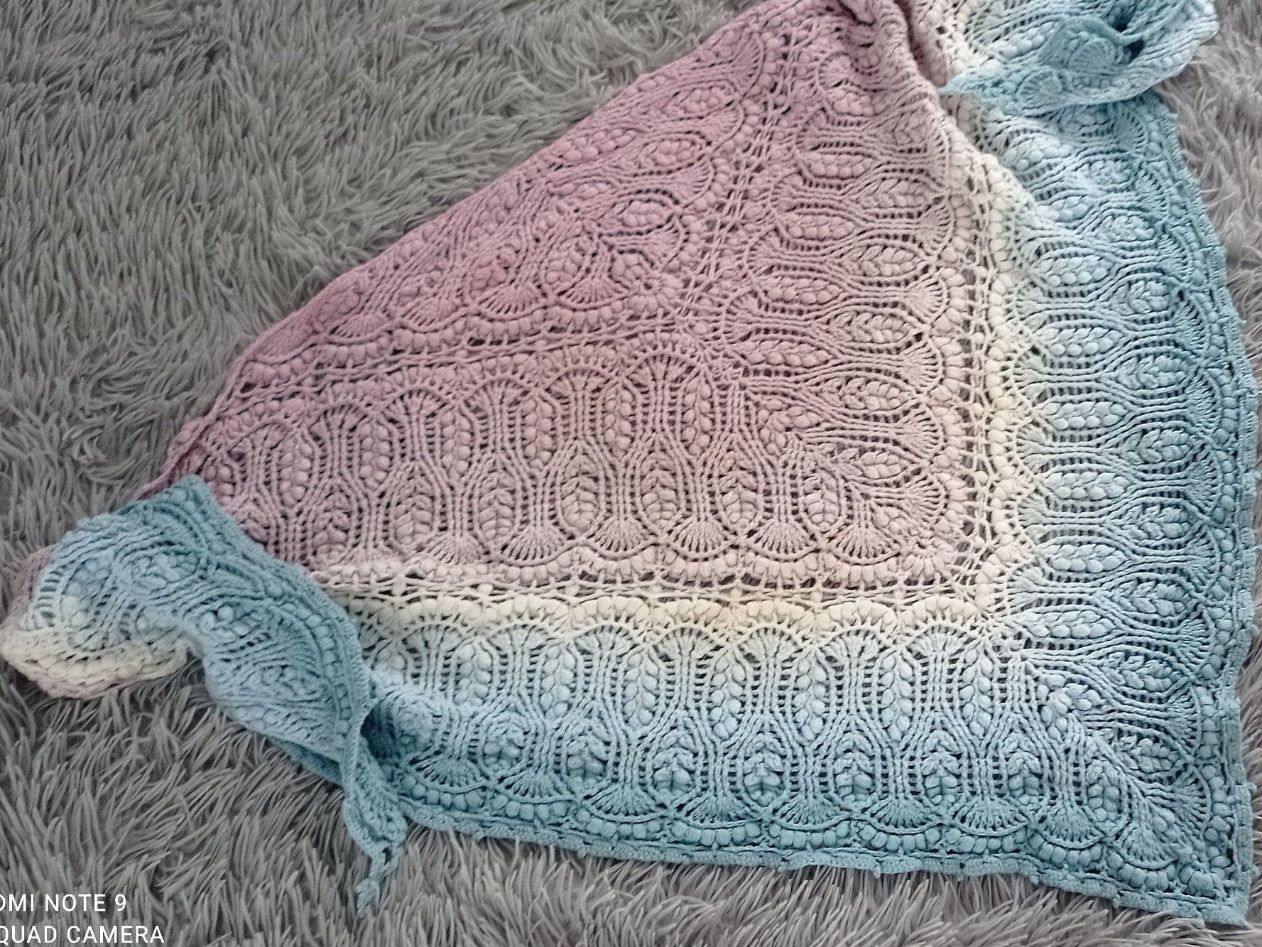 Cozy Handmade Crochet Shawl - Kofea Inspired with Custom Size Options