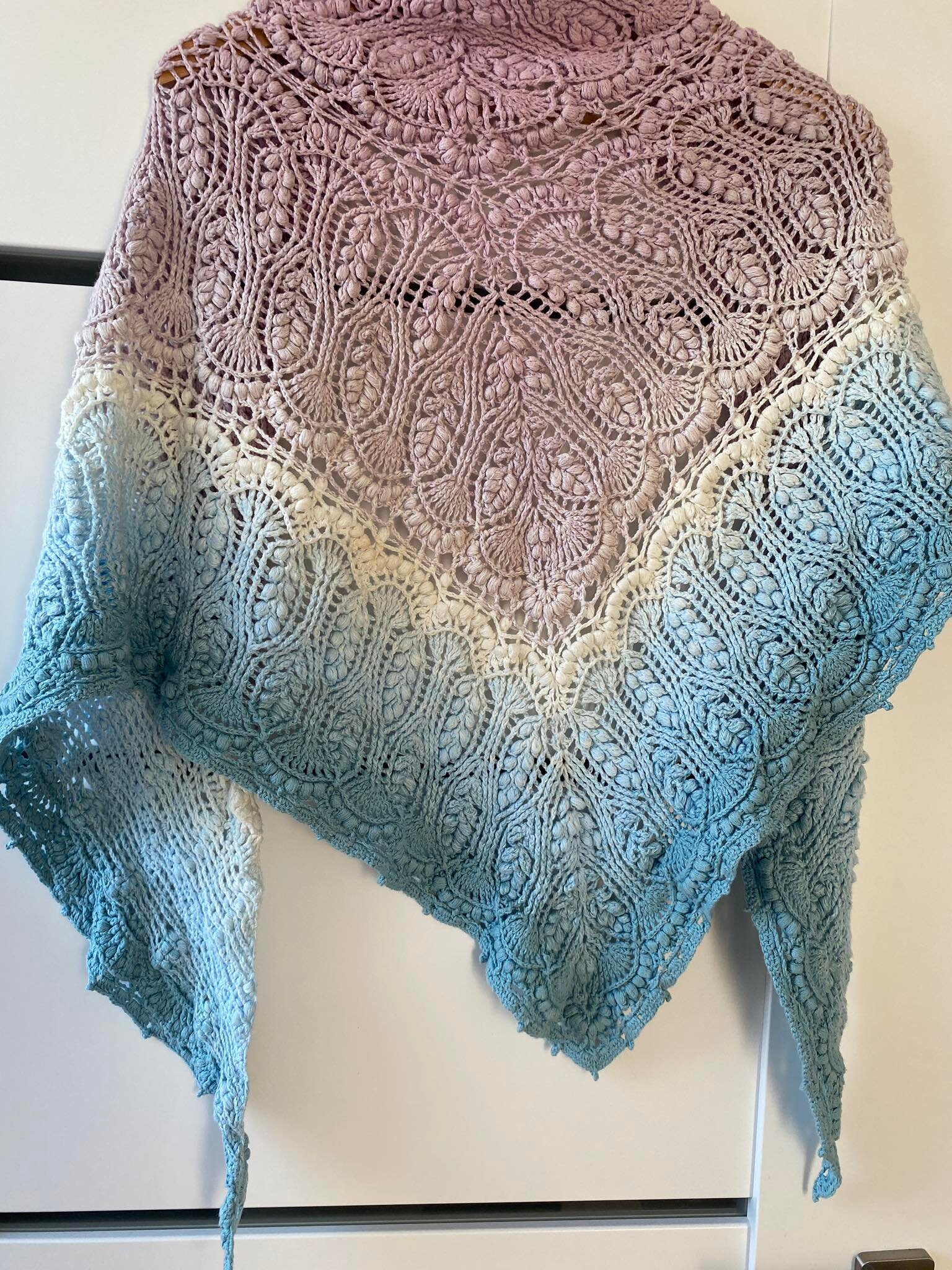 handmade crosia shawl