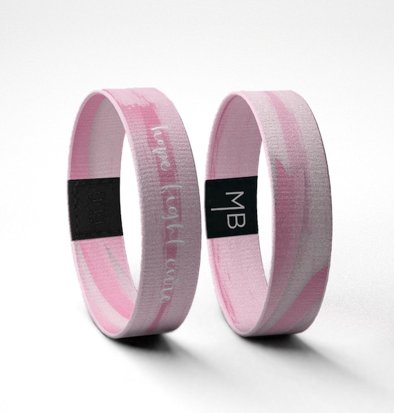 Hope Fight Cure Breast Cancer Awareness Motivational Wristband Bracelet //  Gifts for Her // Gifts for Him // Inspirational Gifts //