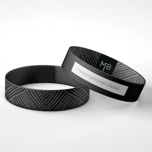 Stronger with Every Struggle Motivational Wristband Reversible Bracelet // Gifts for Her // Gifts for Him // Inspirational Gifts //