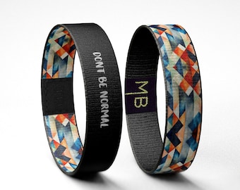 Don&#39;t Be Normal Motivational Wristband Reversible Bracelet // Gifts for Her // Gifts for Him / Inspirational Gifts