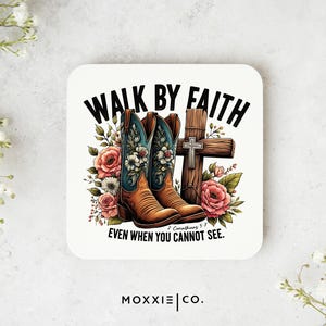 Weg durch Glauben christlicher Bibel-Vers Zitat Motivationsmagnet | Inspirierendes Geschenk - Moxxie Co.