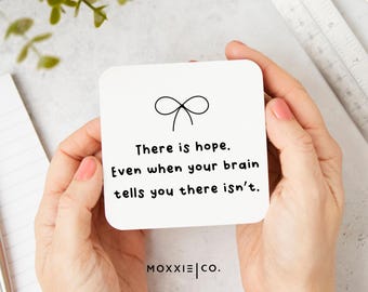 C'è speranza, magnete motivazionale minimalista / regalo edificante per la salute mentale - Moxxie Co.