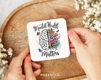 Magnete motivazionale / regalo ispiratore "Mental Health Matters" - Moxxie Co.