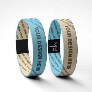 Juego personalizado de 2 pulseras personalizadas // Regalos inspiradores / Regalos para ella / Regalos para él / Regalo para parejas / Regalo creativo