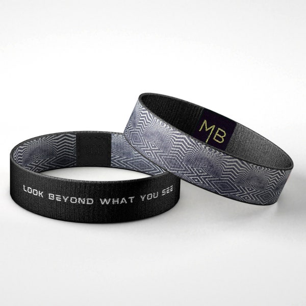 Look Beyond What You See Motivational Wristband Reversible Bracelet // Gifts for Her // Gifts for Him / Inspirational Gifts