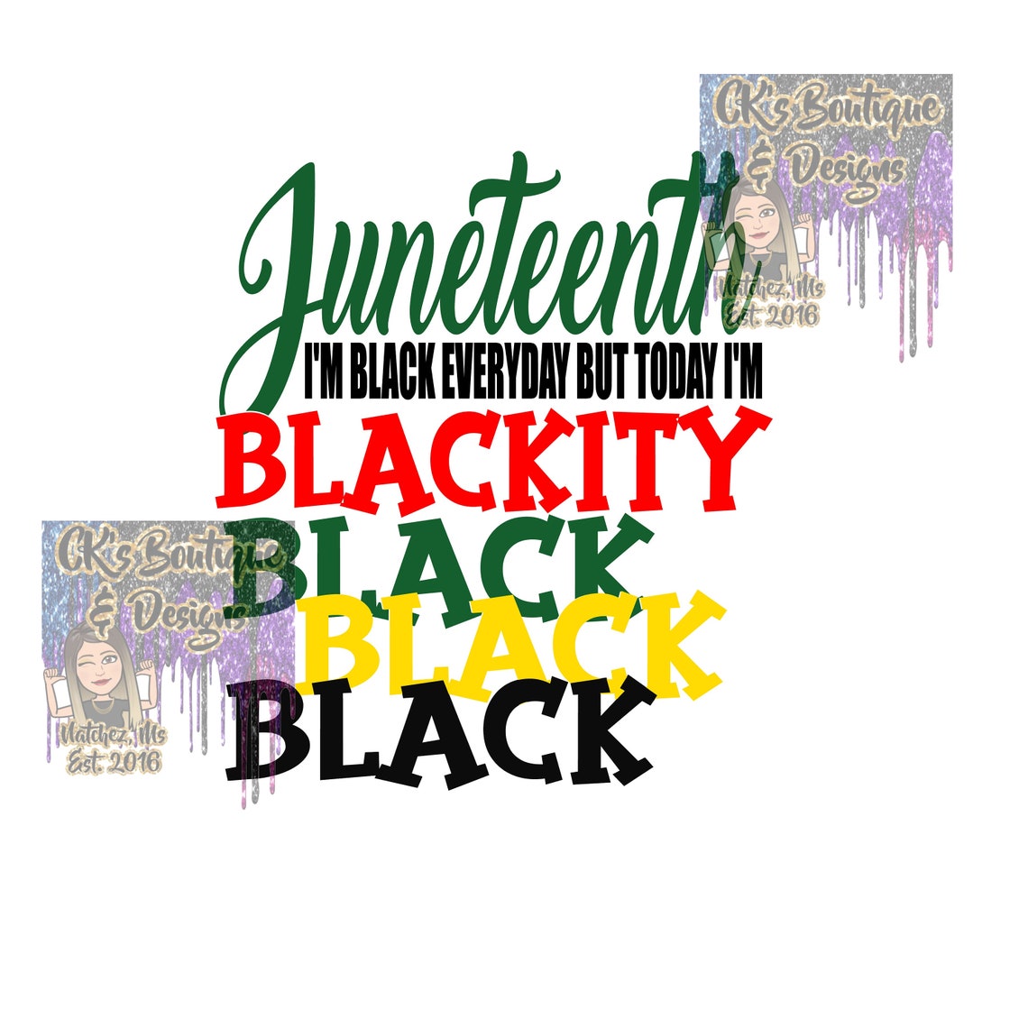 Download JUNETEENTH bundle svg png jpeg silhouette cricut files | Etsy