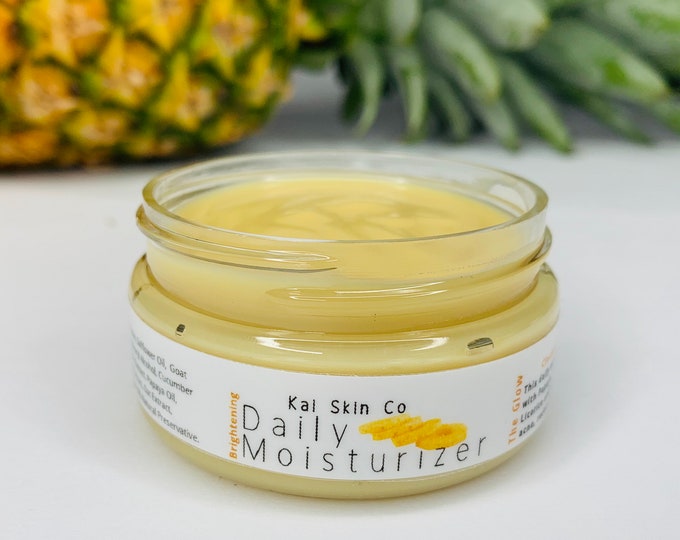 Brightening Daily Moisturizer Acne Prone Skin Etsy