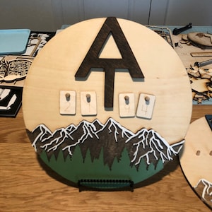 Appalachian Trail Mile Counter Sign, Hiking Mileage Tracker Sign, AT Mileage Tracking, Trail Sign, Wood Sign