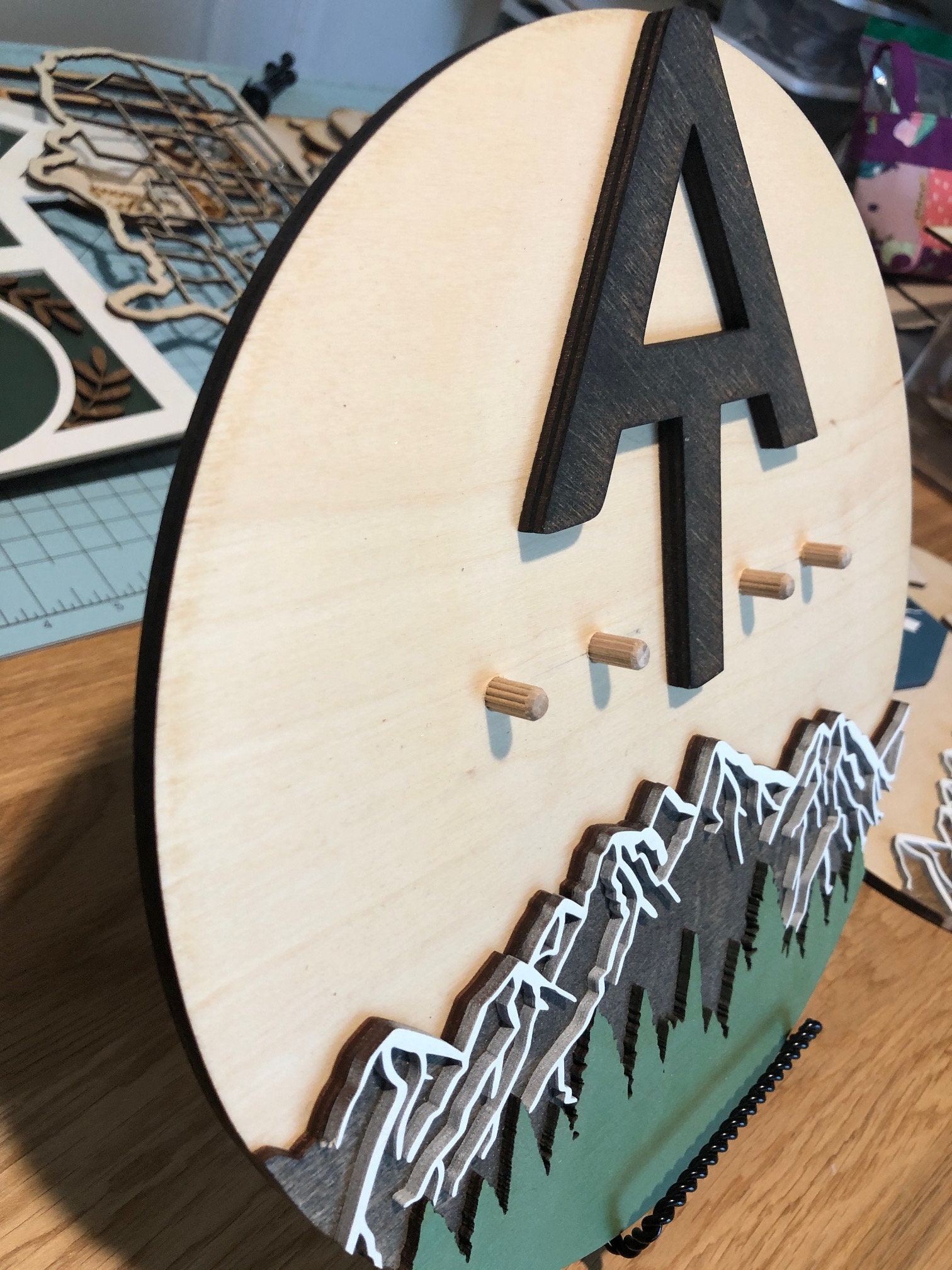 Appalachian Trail Mile Counter Sign, Hiking Mileage Tracker Sign, AT ...