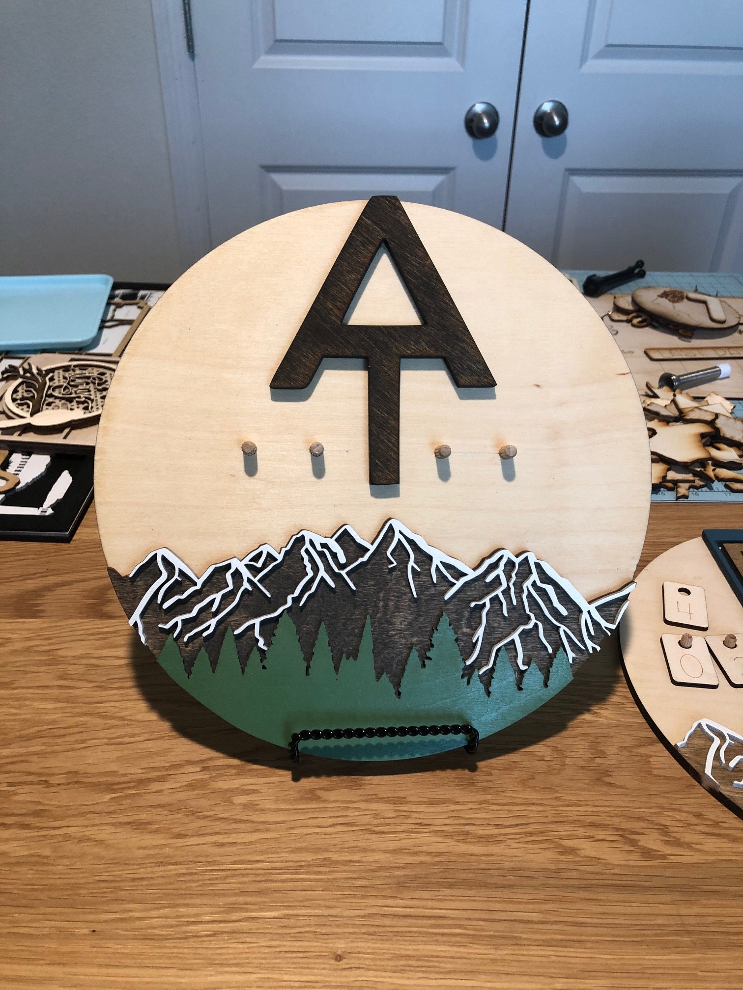 Appalachian Trail Mile Counter Sign, Hiking Mileage Tracker Sign, AT ...