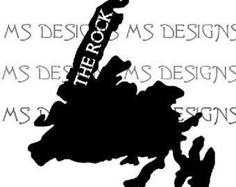 Newfoundland Island Map - The Rock - Newfie - Lasor - Commerical Use - SVG, PNG, JPEG
