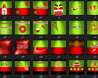 Christmas Sweet Texture Set- Virtual Gaming - IMVU - Mesh Files - Digital Paper