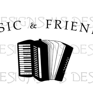 Music and Friends Newfoundland - accordéon - The Rock - Newfie - Lasor - Utilisation commerciale - SVG, PNG, JPEG