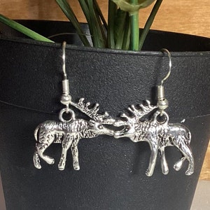 Elch Ohrringe - .925 Sterling Silber Ohrringe