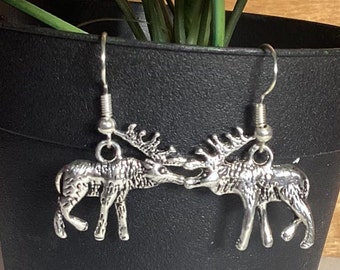 Moose Earrings - .925 Sterling Silver Earrings